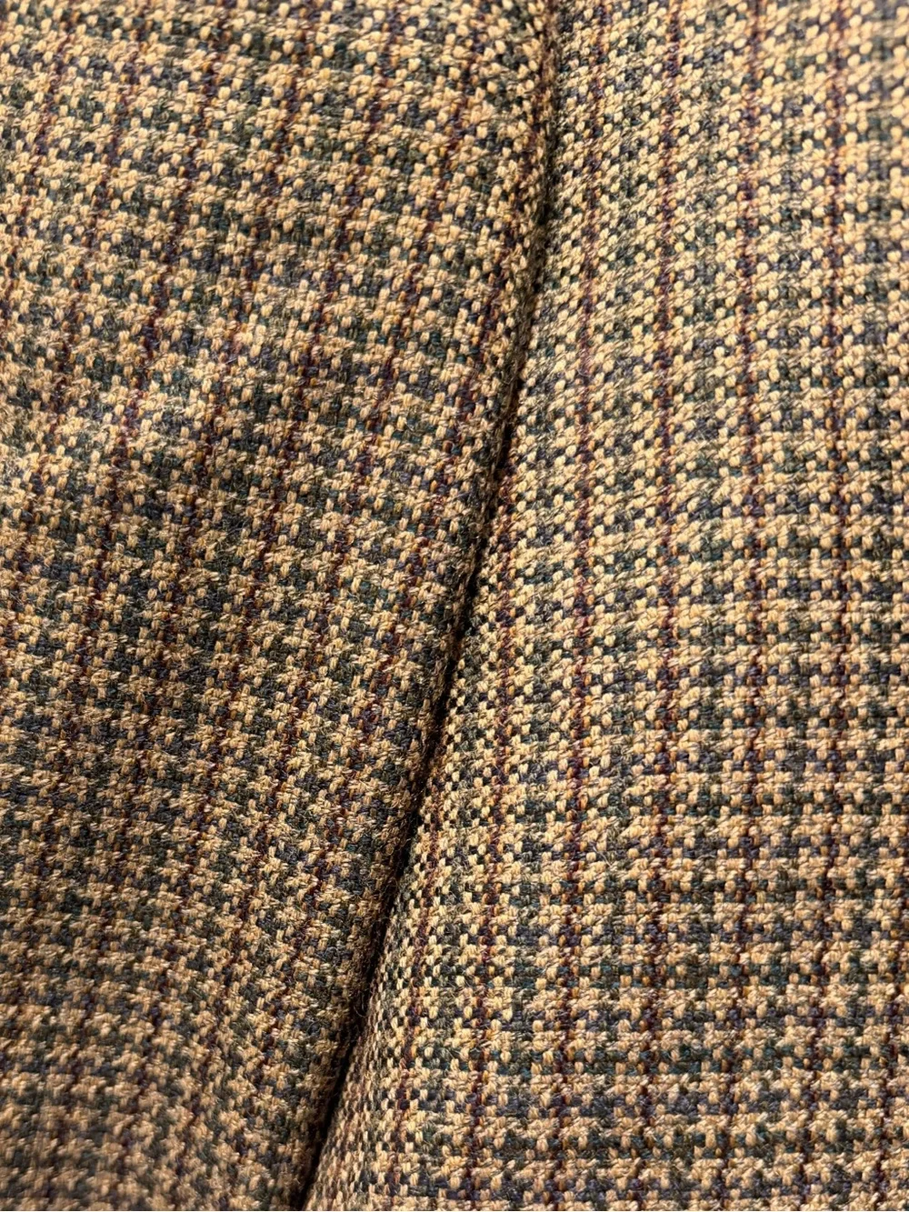 Oscar De La Renta‎ Houndstooth Tweed Wool Mens Blazer Sports Coat Jacket 42R